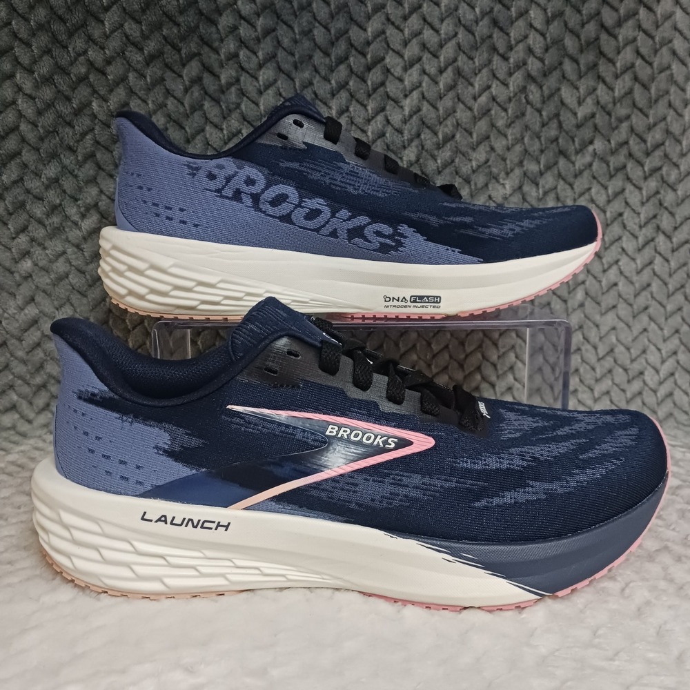 Brooks Launch 11 Peacoat Peach Women's Walking Running Sneakers Shoes Size 9
